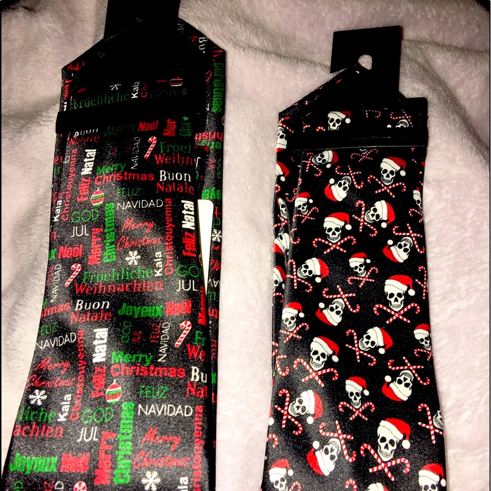 NEW 2 Men’s Christmas Novelty Neck Ties